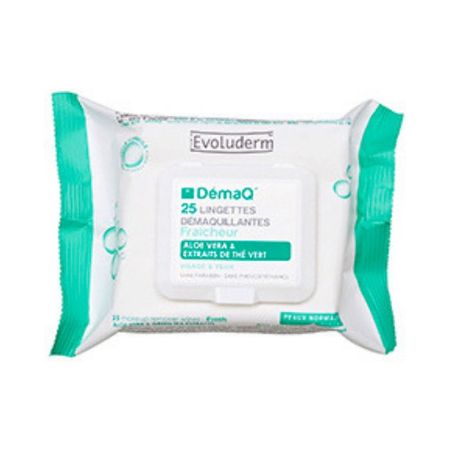 cumpără Evoluderm Servețele demachiante cu Aloe Vera pentru ten normal, 25buc (14243) în Chișinău