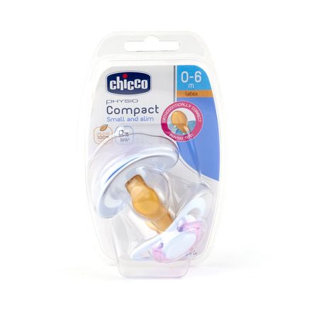cumpără Chicco Suzetă ortodontică latex pentru fetițe, 0+, 2 buc (729201/7482011) în Chișinău