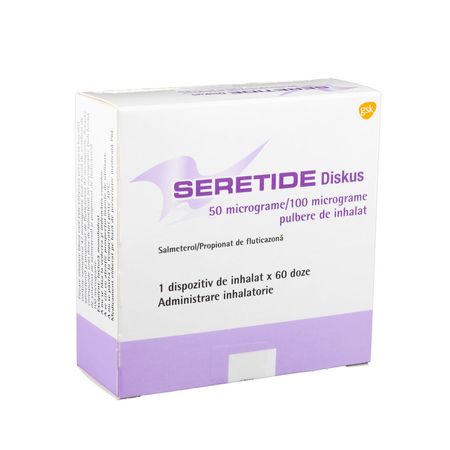 cumpără Seretide Accuhaler diskus 50/100mcg 60doze pulb.inhal. N1 în Chișinău