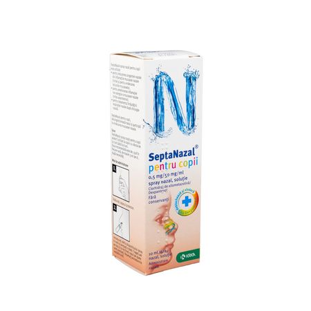 cumpără SeptaNazal p/u copii spray naz. sol. 0,5mg+50mg/ml 10ml N1 în Chișinău