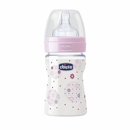 cumpără Chicco Biberon plastic Well Being, tetină silicon, flux normal, roz, 0%BPA, 0+, 150ml (7074001/20611 în Chișinău
