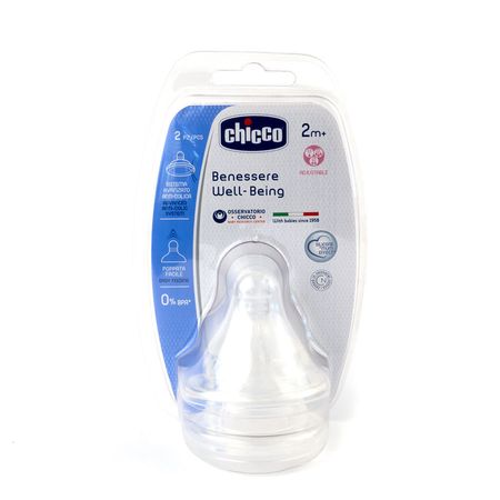 cumpără Chicco Tetină Physiologic anticolici, silicon, flux reglabil, 2+, 2buc (208332) în Chișinău