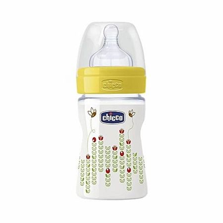 cumpără Chicco Biberon plastic Well Being tetină silicon, flux normal, unisex 0%BPA, 0+, 150ml (206113) în Chișinău