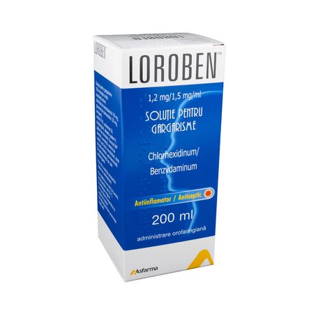 cumpără Loroben sol./gargarisme 1,2mg+1,5mg/ml 200ml N1 OTC în Chișinău