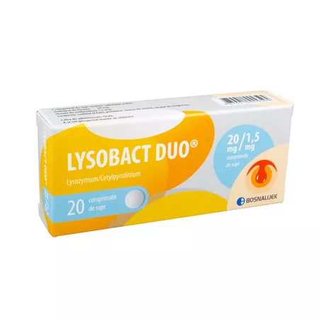 cumpără Lysobact Duo 20 mg+1.5mg comp. de supt N10x2 în Chișinău