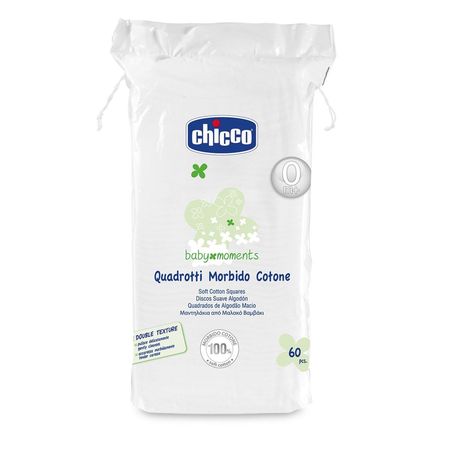 cumpără Chicco Dischete pentru față și corp din bumbac, 0+, 60 buc (26540) în Chișinău