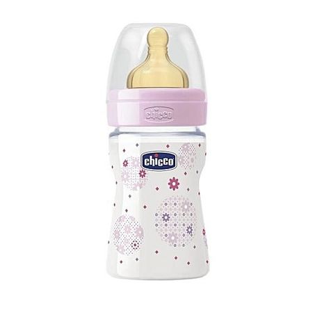cumpără Chicco Biberon plastic Well Being, tetină silicon, flux normal, bleu, 0%BPA, 0+, 150ml (7073001/2061 în Chișinău