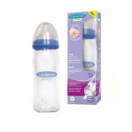 cumpără Lansinoh Biberon din plastic, tetină silicon, flux mediu, 0% BPA, 2buc, 3+, 240ml (75850) în Chișinău