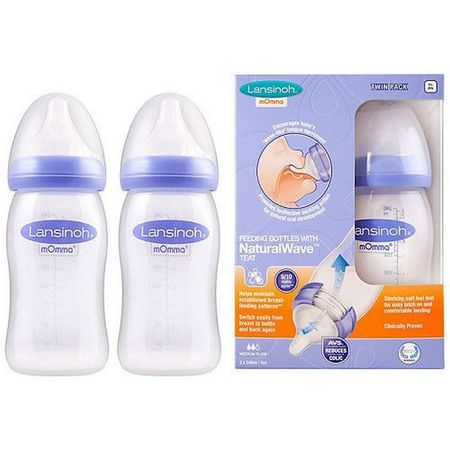 cumpără Lansinoh Biberon plastic tetina silicon,flux mediu,0% BPA,3+,240ml (75840) în Chișinău