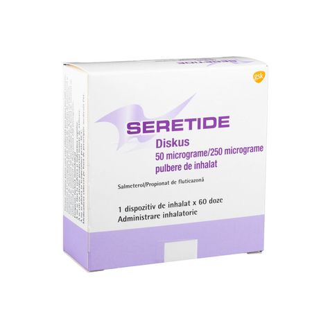 cumpără Seretide Accuhaler discus 50/250mcg 60doze pulb.inhalat. în Chișinău