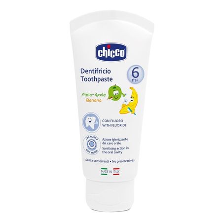 cumpără Chicco pastă de dinți pentru copii cu gust de măr-banană, 6+, 50 ml (23201) în Chișinău