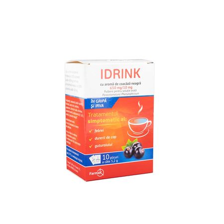 cumpără Idrink cu aroma de coacaza neagra 650 mg/10mg pulb./sol.orala N10 în Chișinău