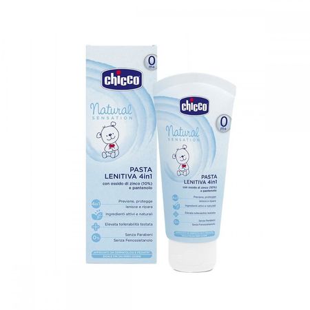 cumpără Chicco Natural Sensation Cremă antiiritantă 4in1 cu panthenol și oxid de zinc, 0+, 100 ml (745910) în Chișinău