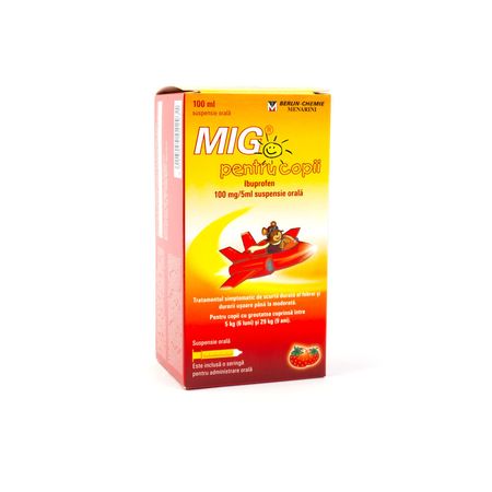 cumpără Mig p/u copii 20mg/ml 100ml susp. orala N1 în Chișinău