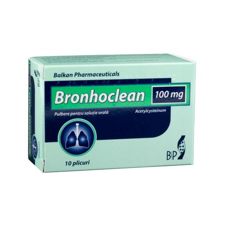 cumpără Bronhoclean 100mg 3g pulb./sol. orala N10 în Chișinău