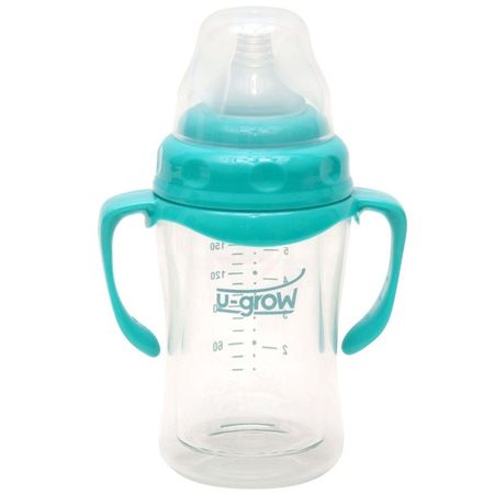 cumpără U-Grow Biberon 0-3 luni din Sticla 120ml Gat Larg cu Protectie Plastic Moale A-1055 în Chișinău