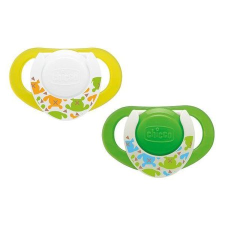cumpără Chicco Suzeta Compact Night ortodontica latex unisex, 12+, 2 buc (7482441) (TVA=8%) în Chișinău