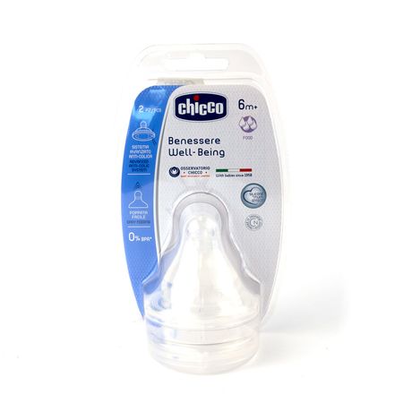 cumpără Chicco Tetină Physiologic anticolici,silicon,flux terci, 6+, 2 buc (208552) în Chișinău