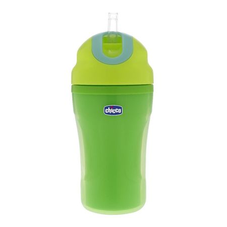 cumpără Chicco Canuță cu pai, verde, 18+, 266 ml (68255) în Chișinău