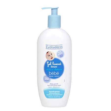 cumpără Evoluderm Gel de curățare pentru corp și păr, pentru copii 0+, 500ml (9135) în Chișinău