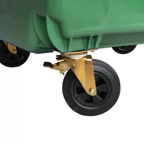 купить Урна для мусора Hydro S Tomberon din plastic cu capac plat, 1100 L, verde 8001211 в Кишинёве 