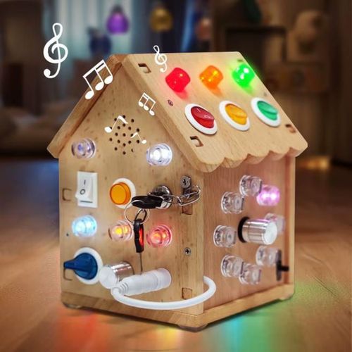 cumpără Tablă dezvoltare New World SY-S035 Busyboard Căsuță luminoasă cu sunete, 1371D în Chișinău 