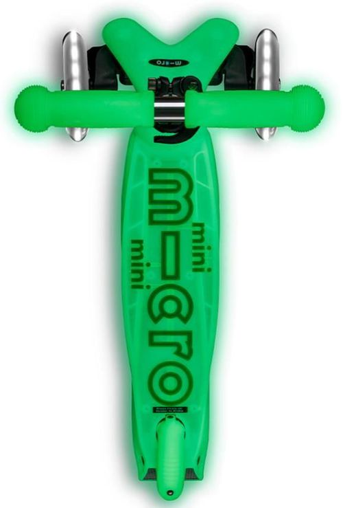 купить Самокат Micro MMD216 Mini Deluxe Glow LED Icy Lime в Кишинёве 