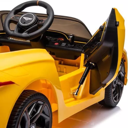 cumpără Mașină electrică pentru copii Kids car 8010317DR_Yellow Bentley Bacalar, 12V7AH, scaune din piele în Chișinău 