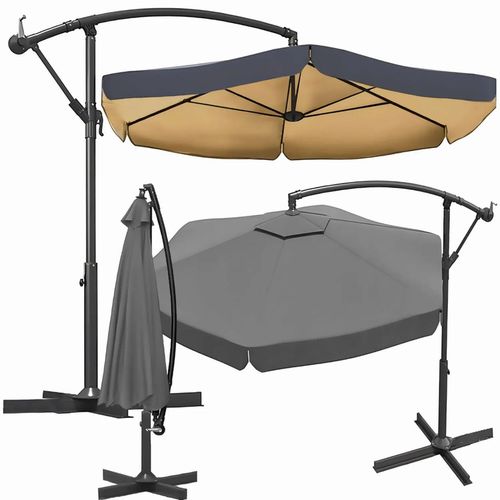 купить Зонт садовый Jumi OM-967854 Umbrelă de gradină XXL pe stalp, 350cm, Antracit в Кишинёве 