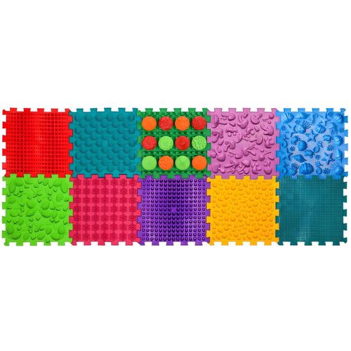 купить Коврик игровой Ortek 13042 Коврик-пазл массажный, 10 элементов в Кишинёве 