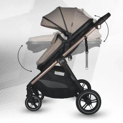 cumpără Сărucior pentru copii Coccolle Hapi Soley H2003 Carucior 3/1, Simply Taupe în Chișinău 