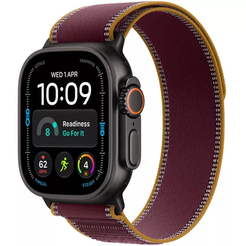купить Смарт часы Apple Watch Ultra 4 GPS Cellular 49mm Black Titanium Case with Burgundy Trail Loop M/L MJC44 в Кишинёве 