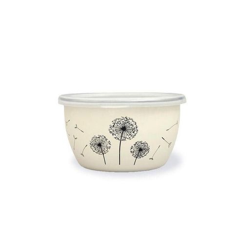 купить Контейнер для хранения пищи Metalac 51735 эмалированный Одуванчик 14cm, 1.1l, крышка пластик в Кишинёве 