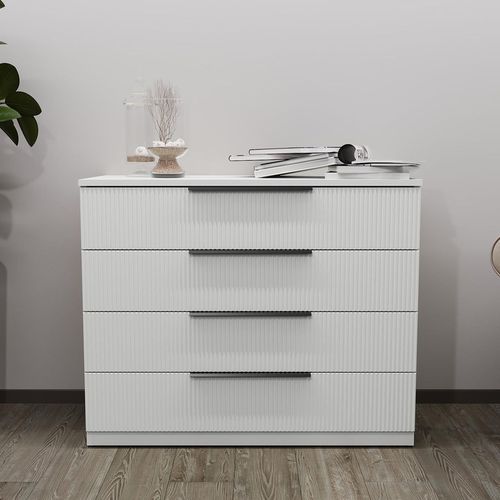 cumpără Comodă Bayro Murano 1000x810x450 МДФ 18мм Positano белый мат în Chișinău 