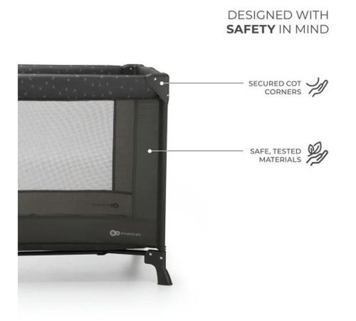 купить Манеж KinderKraft KLJOYLIGRY00000 Joy Light Grey в Кишинёве 