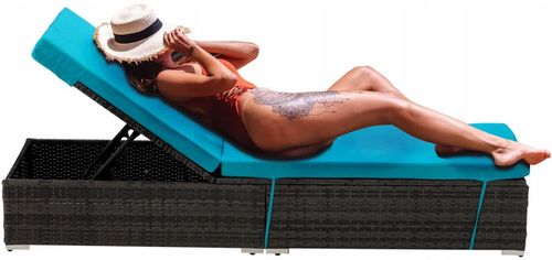 купить Кресло GardenLine ABI3548 Brown/Turquoise в Кишинёве 