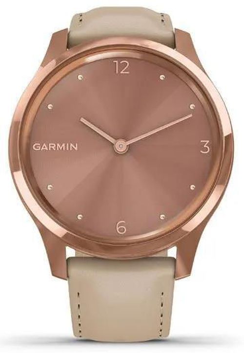 купить Фитнес-трекер Garmin Vivomove Luxe Rose Gold-Beige Leather (010-02241-21) в Кишинёве 