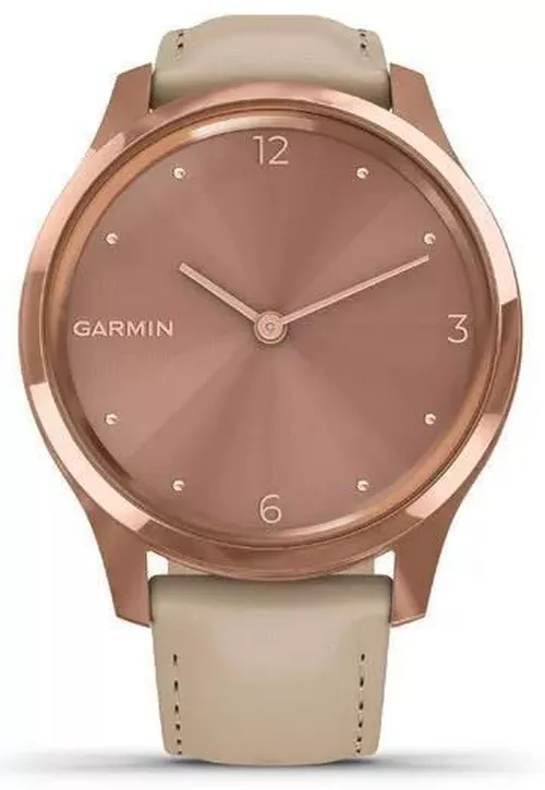 cumpără Fitness-tracker Garmin Vivomove Luxe Rose Gold-Beige Leather (010-02241-21) în Chișinău 