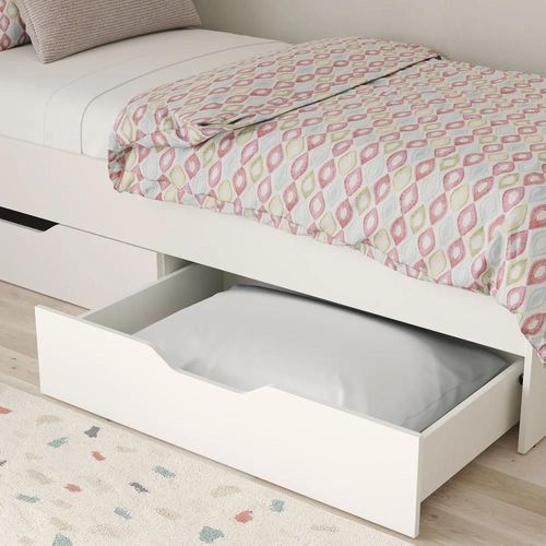 cumpără Pat pentru copii MebelStar 900 LILU 90x200 (cu sertare) White (MBS-1303) în Chișinău 