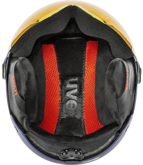 купить Защитный шлем Uvex ROCKET JR. VIS NAVY-RED STR M 54-58 в Кишинёве 