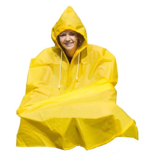 купить Дождевик Messingschlager Rainponcho EVA 0.11 mm with zipper blue/yellow в Кишинёве 