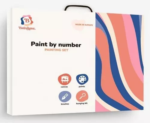 cumpără Tablou pe numere BrushMe BS53838 (în cutie) Cățel acoperit de zăpadă în Chișinău 