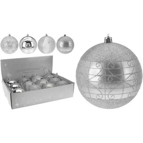 cumpără Decor de Crăciun și Anul Nou Promstore 34475 Шар елочный 80mm с рисунком серебряный în Chișinău 