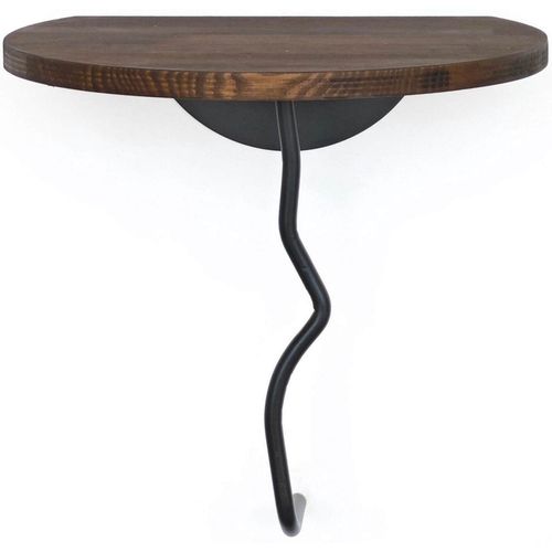 купить Полка декоративная Trendy Leu-Negru, Nuc (GTR005470) в Кишинёве 