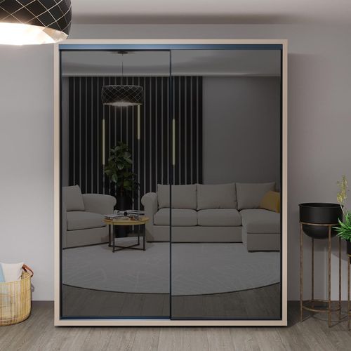 cumpără Dulap Bayro Parma Graphite 1800x2250x600 серый камень, купе în Chișinău 