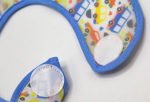 cumpără Bavețică BabyJem 840 Baveta cu 2 fete si buzunar Albastra, 24x35 cm în Chișinău 