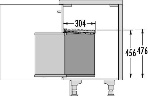 купить Фурнитура для мебели Hailo 3520071 Mono 20 dark grey/black в Кишинёве 