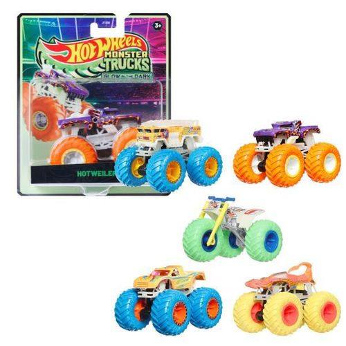 cumpără Mașină Hot Wheels JFX08 Monster Trucks Glow in the Dark (strălucește în întuneric), as. în Chișinău 