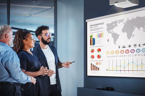 cumpără Proiector Optoma ZH430UST, Alb în Chișinău 