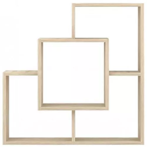 купить Полка декоративная Fabrik Home Tetris 10 (800x800x220) Дуб сонома в Кишинёве 